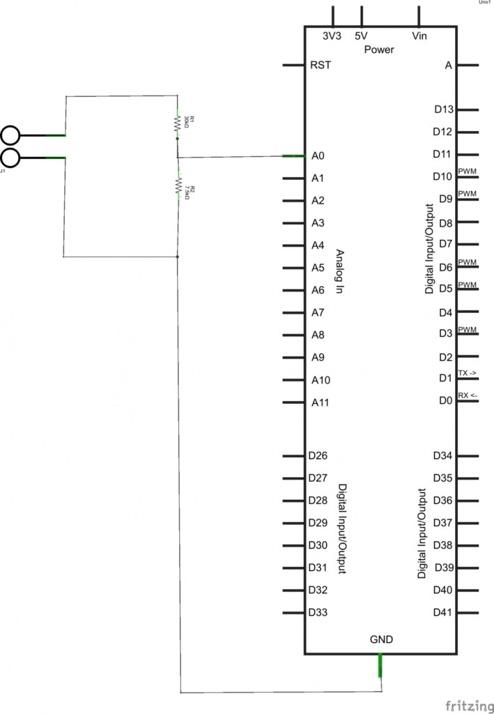 Chipkit Voltage sensor schematic