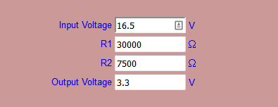voltage divider 3v3